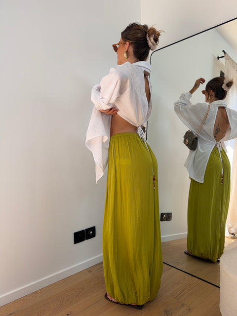 Pantalon ballon Liz - vert anis
