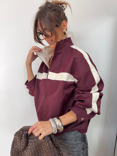Veste Sportwear - bleu et bordeaux