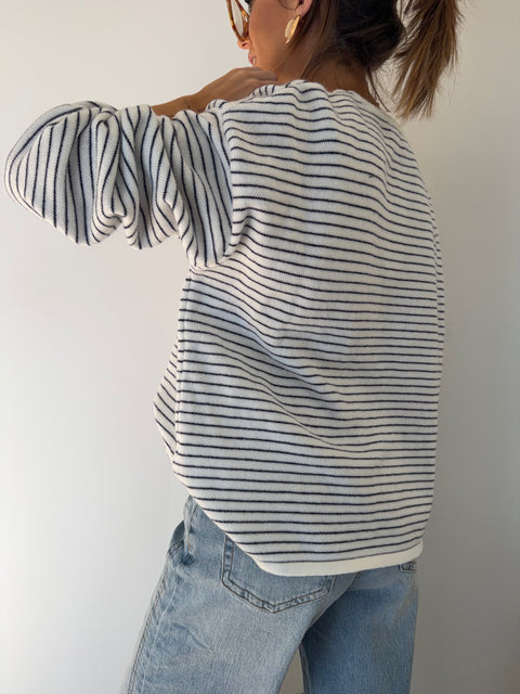 Pull douceur marin