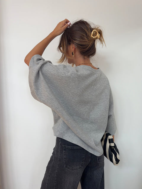 Sweat léger parfait  - gris