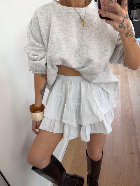 Jupe short - blanche