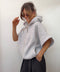 Veste sweat à zip et capuche - grise