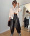 Pantalon simili ballon - noir