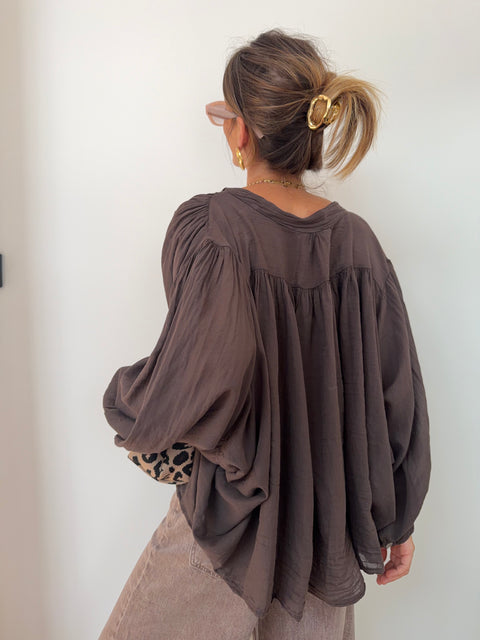 Chemise Gina - chocolat