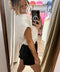 Short à strass - noir