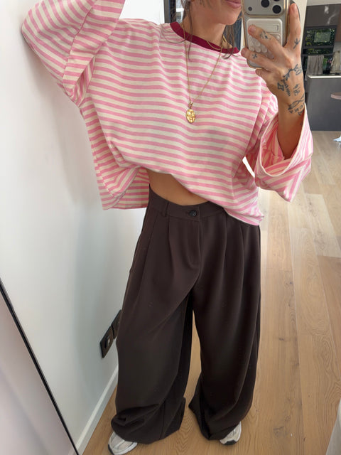 Pantalon droit Joe - chocolat