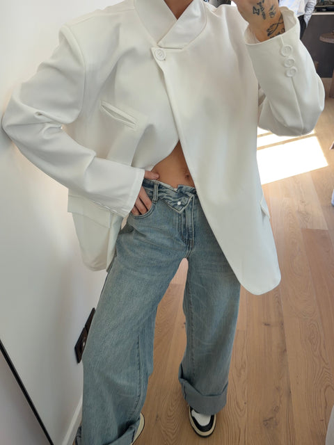 Jeans à revers - bleu vintage