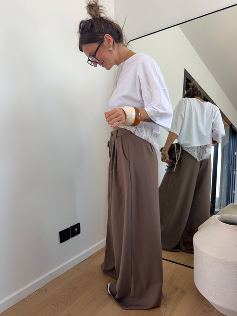 Pantalon droit Joe - taupe