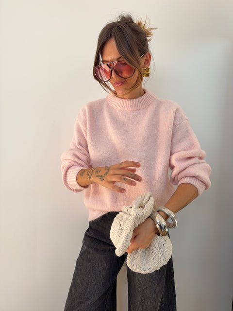 Pull parfait - rose poudré