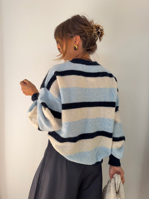 Pull Palma - rayé bleu