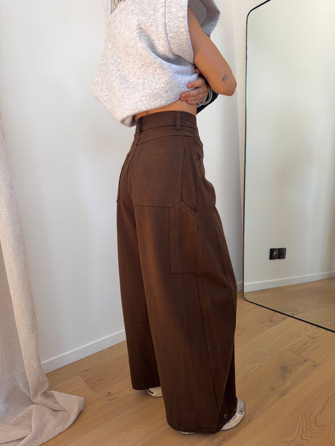 Jeans ballon choco - June