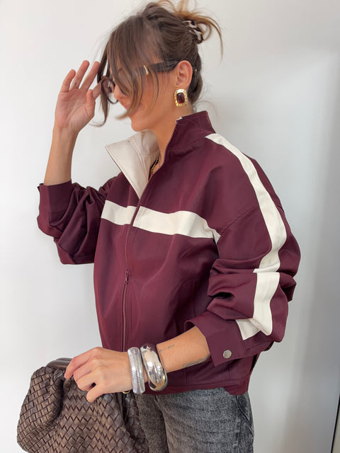 Veste Sportwear - bleu et bordeaux
