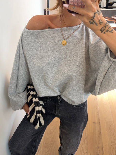 T-shirt bouffant gris