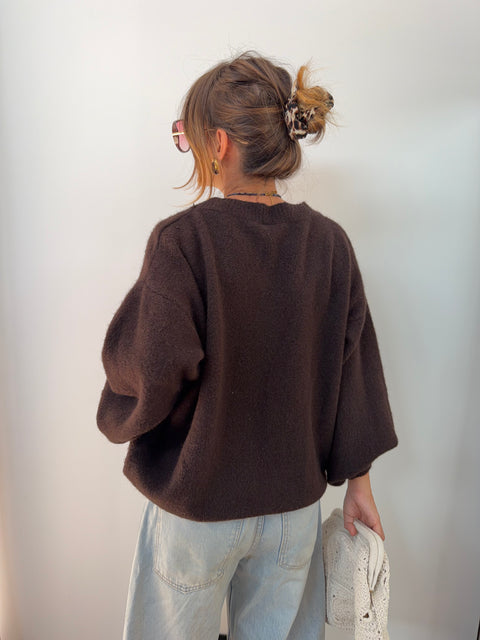 Pull Faro - chocolat