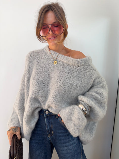 Pull Marlon - gris clair