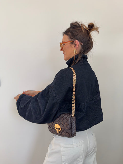 Veste en jeans brut