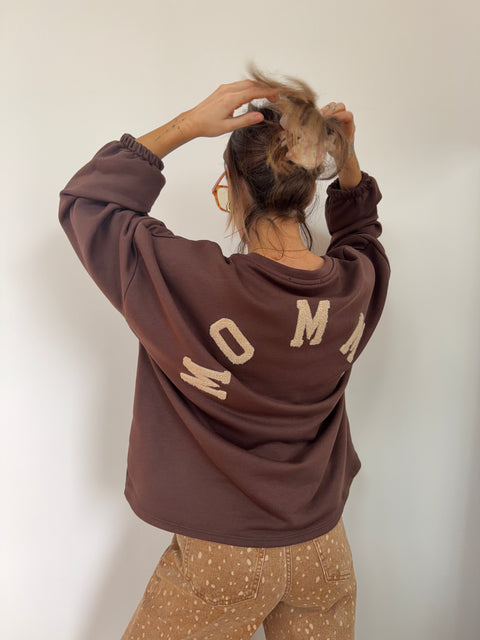 Sweat léger Mommy - chocolat