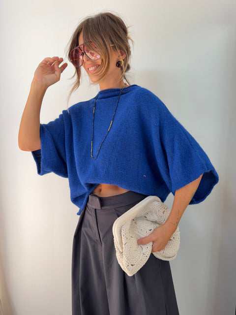 Pull Paris - bleu roi