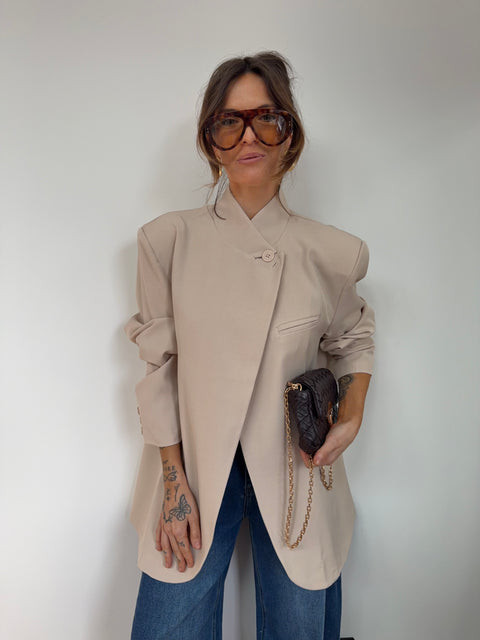 Blazer à boutons - beige
