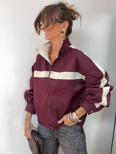 Veste Sportwear - bleu et bordeaux