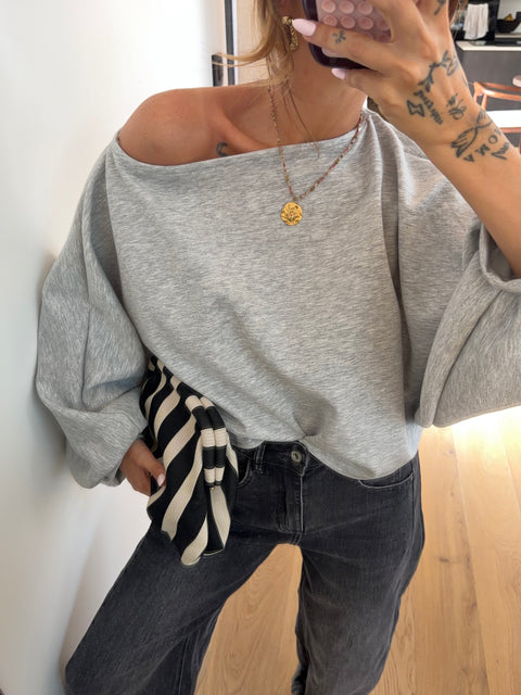 T-shirt bouffant gris