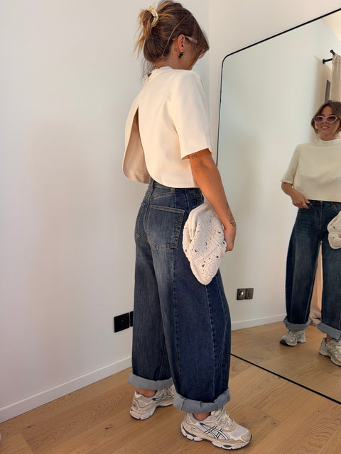 Jeans ballon 2 bleu