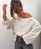 T-shirt asymétrique - écru