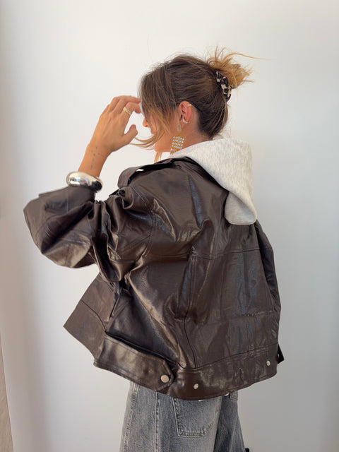 Veste simili - marron
