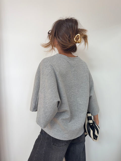 Sweat léger parfait  - gris