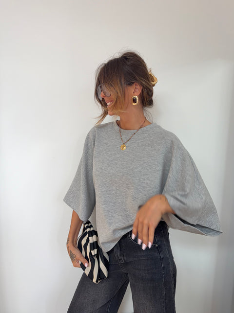 Sweat léger parfait  - gris