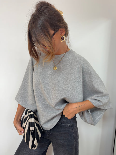 Sweat léger parfait  - gris