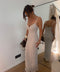 Robe longue en dentelle