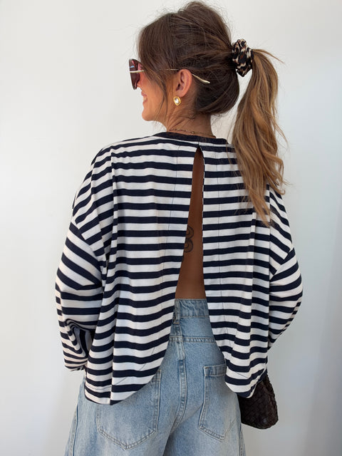 Haut Lover’s ELLA rayé - marine & blanc