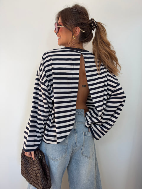 Haut Lover’s ELLA rayé - marine & blanc