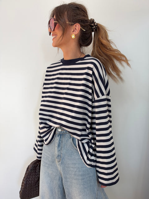 Haut Lover’s ELLA rayé - marine & blanc