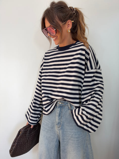 Haut Lover’s ELLA rayé - marine & blanc