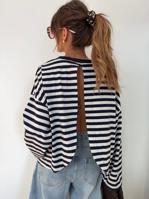 Haut Lover’s ELLA rayé - marine & blanc