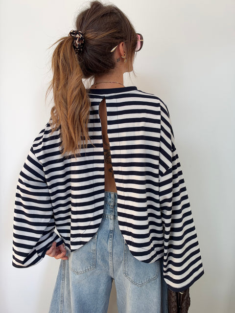 Haut Lover’s ELLA rayé - marine & blanc