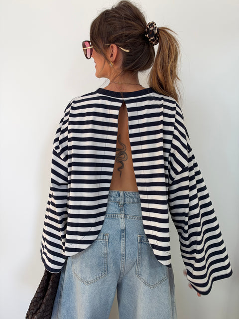 Haut Lover’s ELLA rayé - marine & blanc