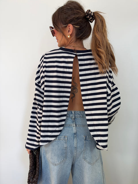 Haut Lover’s ELLA rayé - marine & blanc