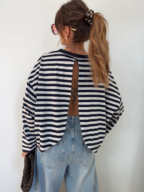 Haut Lover’s ELLA rayé - marine & blanc
