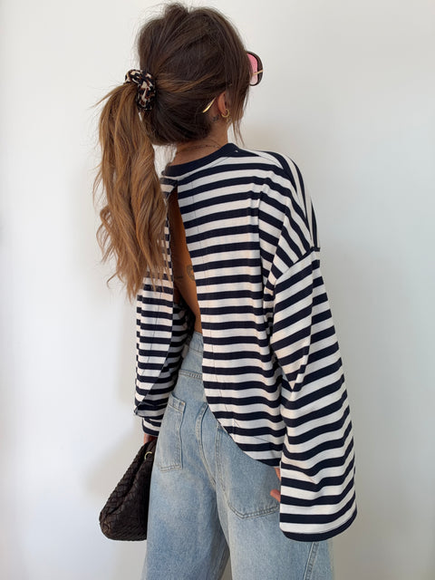 Haut Lover’s ELLA rayé - marine & blanc