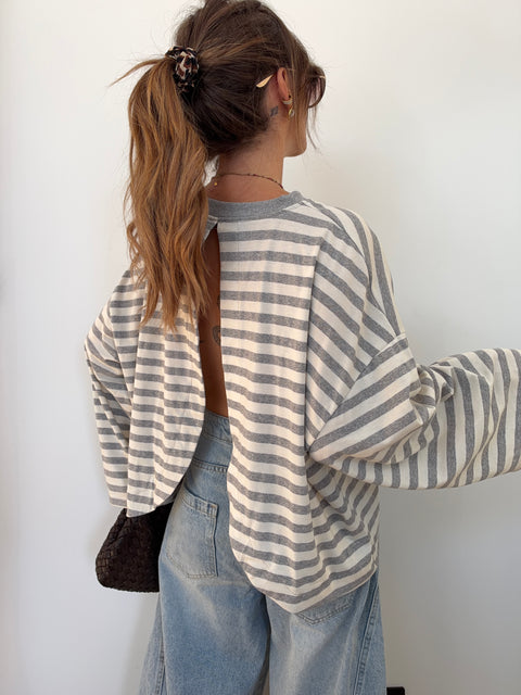 Haut Lover’s  ELLA - gris & blanc