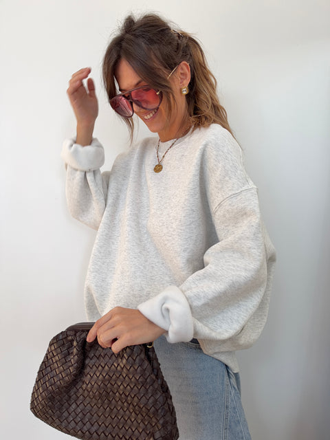Sweat parfait - gris chiné