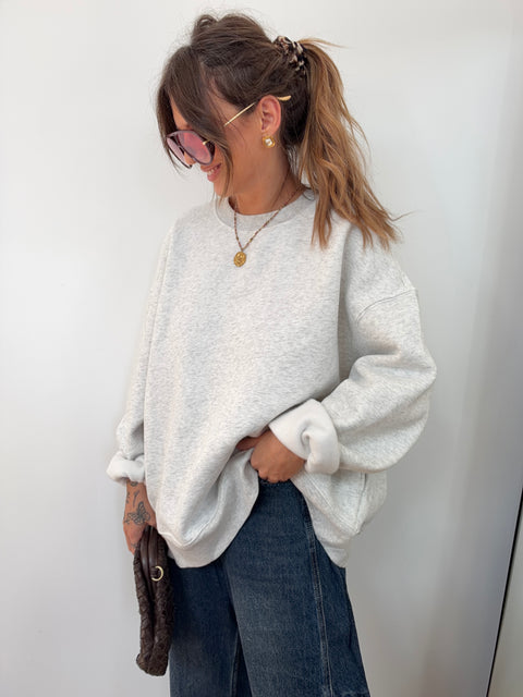 Sweat parfait - gris chiné