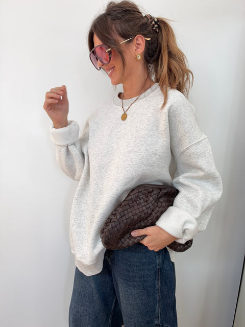 Sweat parfait - gris chiné