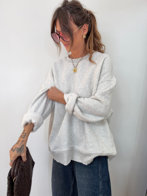 Sweat parfait - gris chiné