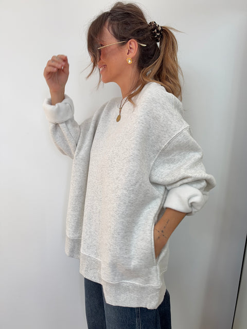Sweat parfait - gris chiné