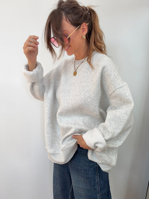 Sweat parfait - gris chiné