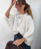 Pull douceur Alpaga - blanc